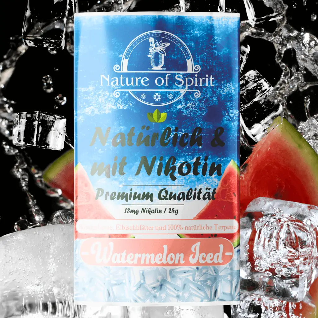 Bild von Watermelon Iced Tabakersatz mit Nikotin (18mg/25g)
