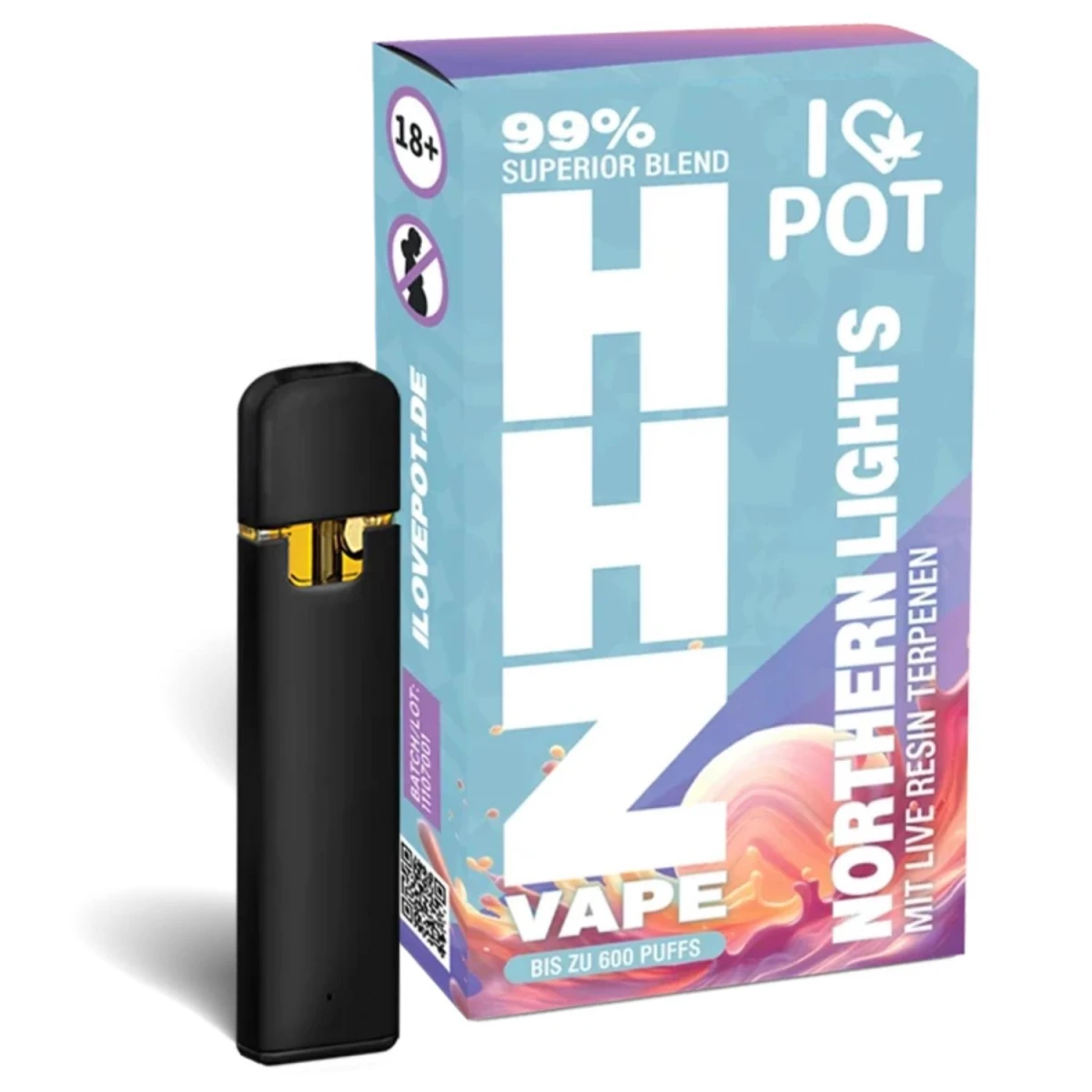 Bild von I LOVE POT 99% HHZ Nothern Lights Superior Blend Einweg Vape