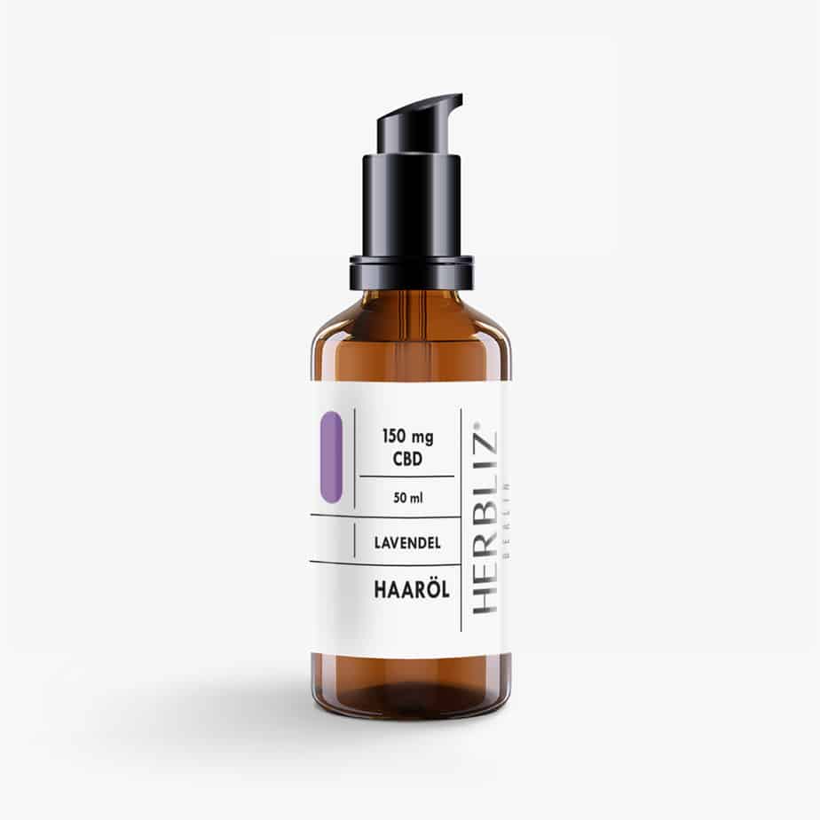 Bild von Herbliz - CBD Haaröl Lavendel - CBD Kosmetik mit 0,3% (150mg) CBD - 50ml