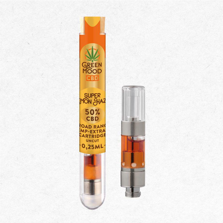 Bild von XEO Green Mood - CBD Broadrange Extrakt Cartridge 50% (253mg) -  0,25ml Super Lemon Haze