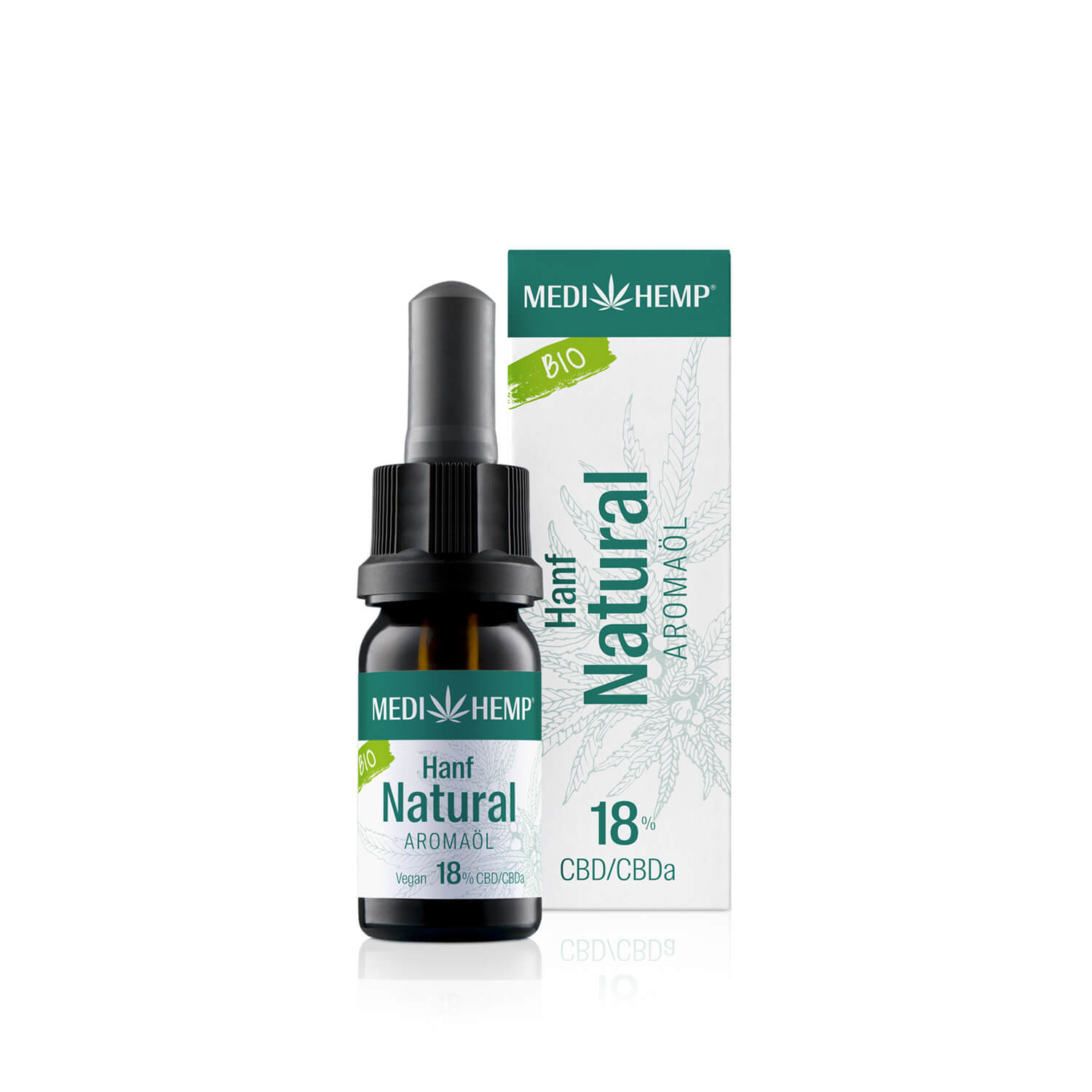 Bild von Medihemp - Bio Hanf Natural - Bio CBD Öl 18% (1.800mg) - 10ml