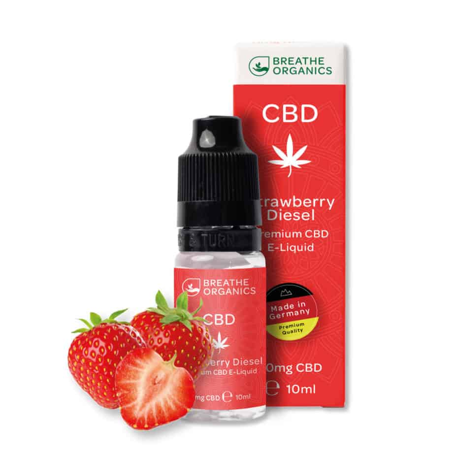 Bild von Breathe Organics - CBD E-Liquid 6% (600mg) - 10ml Strawberry Diesel