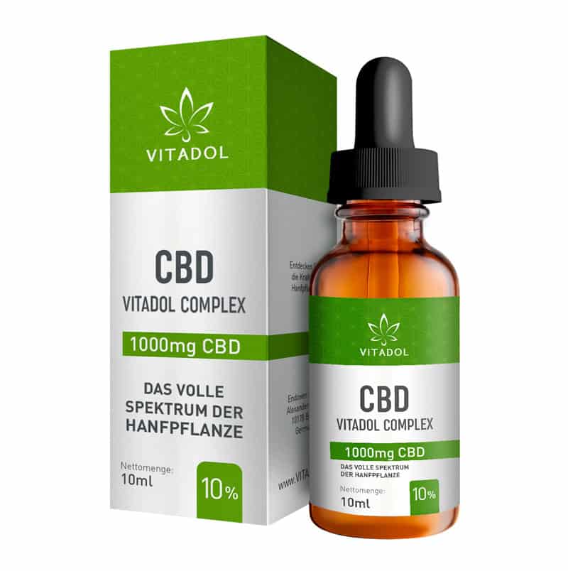 Bild von Vitadol Complex - Bio CBD Öl 10% (1.000mg) - 10ml