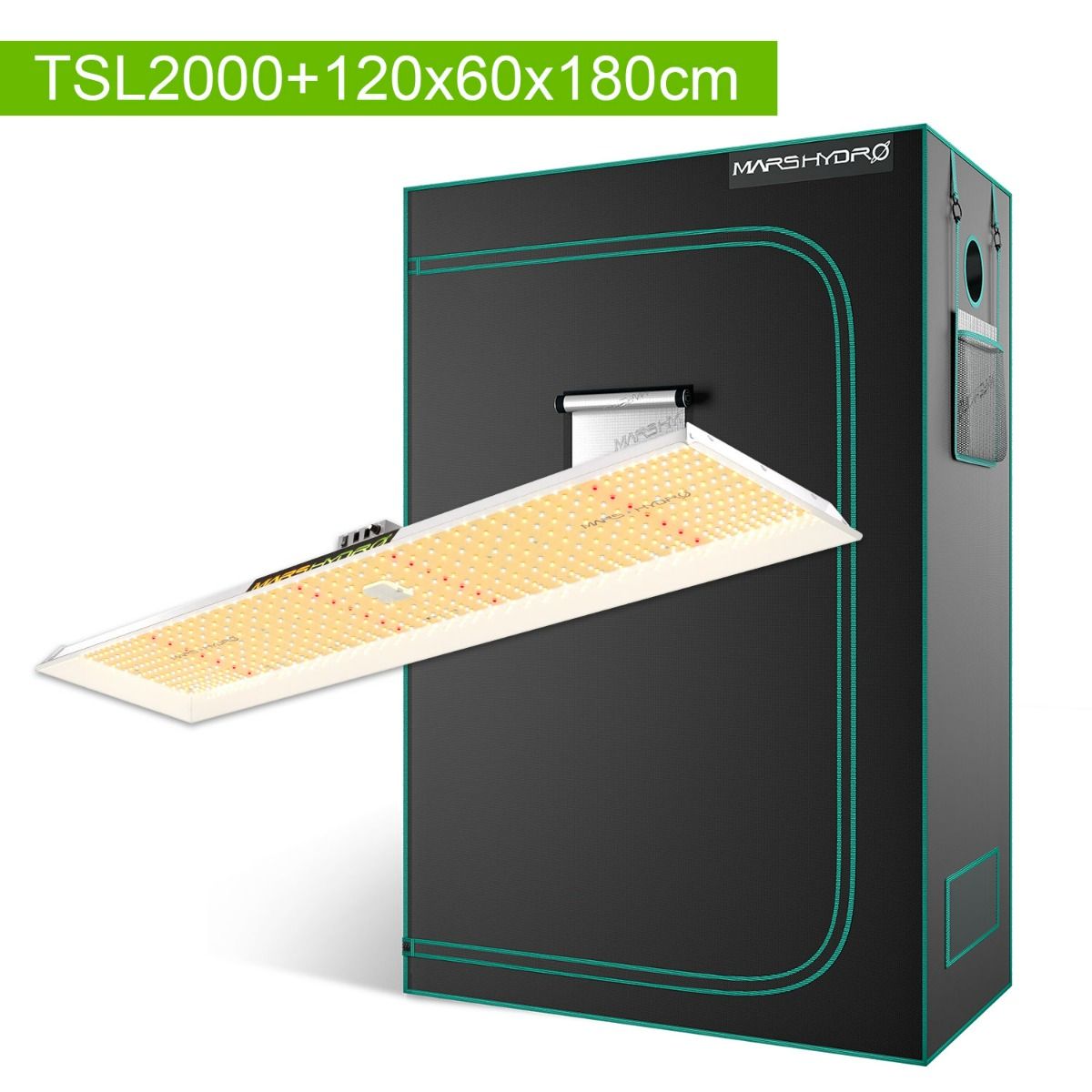 Bild von MARS HYDRO TSL2000 LED GROW LIGHT+120X60X180 INDOOR GROW TENT